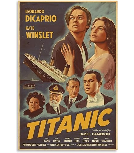 655 / 5,000 Titanic Movie Poster リトグラフ Amazon.com: Titanic Movie Poster Glossy Finish Made in USA